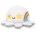 thumbnail image 2 of The Original Reversible Octopus Plushie - Pink + Aqua - Cute Sensory Fidget Stuffed Animals That Show Your Mood, 4 Inch, 2 of 5