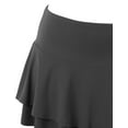 thumbnail image 4 of Doublju Women's Flared Skater Mini Skirt (Plus Size Available), 4 of 4