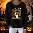 thumbnail image 5 of Halloween Sweatshirts Women Sweatshirt Shirt Spooky Season Witch Pullover Top, 5 of 5