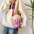 thumbnail image 4 of Loespoir Women's Popcorn Bag Shoulder Bag, Popcorn Shoulder Bag with Zip, Accessory Versatile Party Decoration for Carnival Halloween, Novelty Purse, Fun Gift(Red), 4 of 4