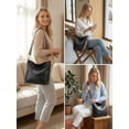 thumbnail image 6 of WANDF Hobo Bag for Women,Chic PU Leather Shoulder Bags with Wide Strap,Retro Commuter Bag with Coin Purse for Ladies,Crossbody Tote Bag Handbag for Work, Shopping,Travel(Black), 6 of 7