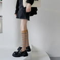 thumbnail image 6 of KelaJuan Women Knee High Socks Retro Striped Print Soft Elastic Tube Socks Knee High Stockings for Streetwear, 6 of 6