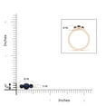 thumbnail image 4 of ANGARA Natural Classic Round Sapphire Three Stone Ring in 14K Rose Gold for Women (Size-4mm) | September Birthstone, Birthday, Anniversary, Jewelry Gift for Women | Natural Blue Sapphire Ring, 4 of 9