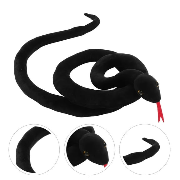 ULTNICE Huge Stuffed Snake Realistic Design Decorative Snake for Garden Use 1Set
