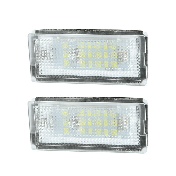 Unique Bargains 1 Pair LED License Plate Light Car Number Lamp Error Free White Light for Mini Cooper R50 2001-2006