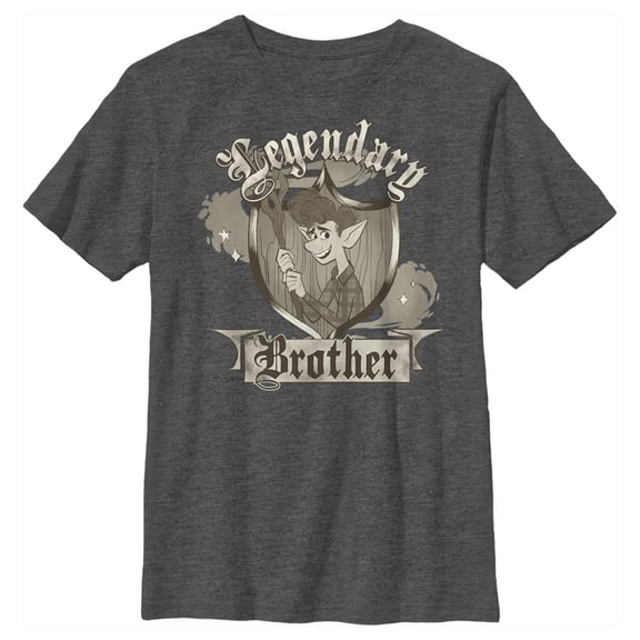 Boy's Onward Ian Legendary Brother Graphic Tee Charcoal Heather Medium