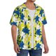 thumbnail image 2 of Fotbe Lilies Flowers Camisa Estampada de Manga Corta para Hombre, Casual de Verano, Estilo Playero, Sin Arrugas-Medium, 2 of 5