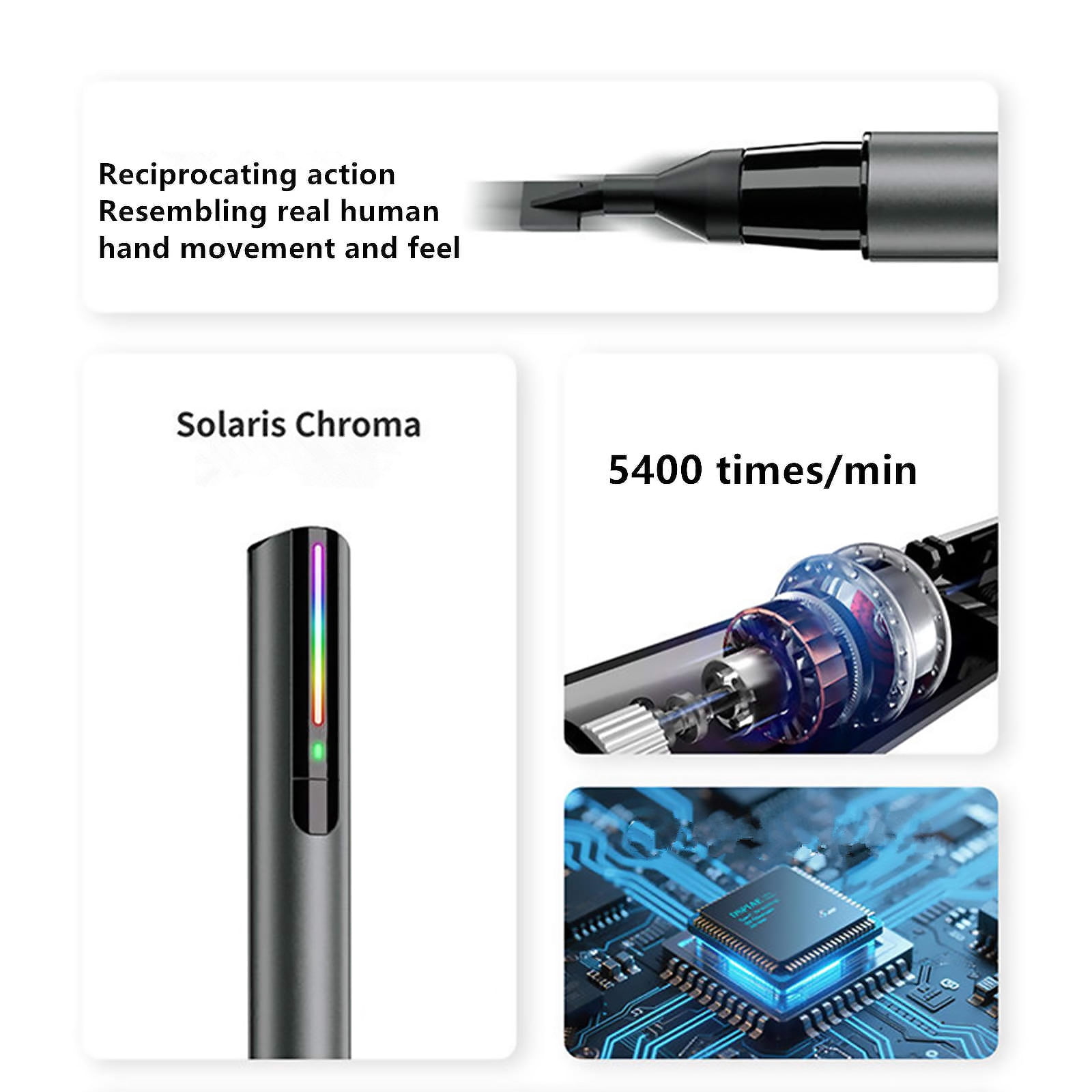 TAPDRA Compact Electric Polishing Pen Set 4500RPM for Surface Finishing Jewelry Engraving Leatherwork Fine Grinding