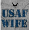 thumbnail image 2 of US Air Force USAF Wife Proud Spouse Women Crewneck Sweatshirt Brisco Brands S, 2 of 6