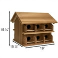 thumbnail image 2 of Heath Outdoor Products 12 Room Deluxe Redwood House With Rails, 2 of 8