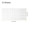 thumbnail image 2 of Uxcell 2500 piezas 12 hojas de pegatinas de letras, letras adhesivas de vinilo impermeables de 1/2" para uso en interiores/exteriores, 2 of 6