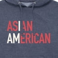thumbnail image 3 of Instant Message - I Am Asian American  - Men's Pullover Hooded Fleece Sweatshirt, 3 of 7