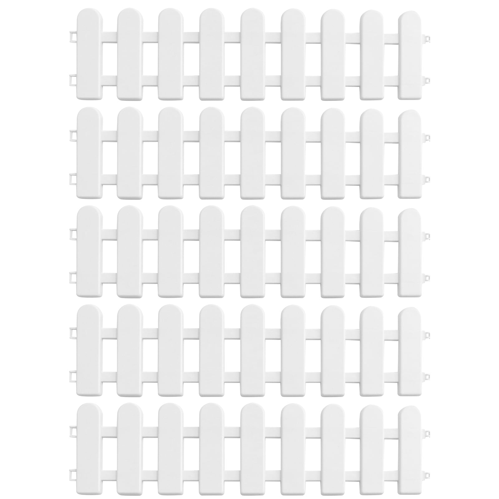 Fence Picket Garden Edging Border Landscape Lawn Panels Grass Flower Small Decorative White