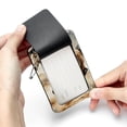 thumbnail image 7 of Horse Square PU Leather Luggage Tags - 2 Pack with Privacy Cover and Stainless Steel Ring - Suitable for Travel, Backpack, Handbag - Suitcase Tags, Travel Tag, 7 of 7