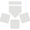 thumbnail image 1 of FrostHike Baseball Bases Set, 5 Piece Baseball & Sof Throw Down Rubb Base Set for Kids & Adults, 1 of 5