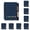 Blue*8, variant on VKLU 1PC Pocket Notebook with Pen, 5x4 Inch Small Memo Pad with Sticky Tabs, 60 Sheets Lined Mini Journal Set, Red