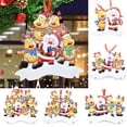 thumbnail image 3 of Colgante de árbol de Navidad personalizado, artesanía de resina familiar para mascotas, adorno colgante de resina para decoración del hogar, 3 of 4