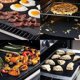 thumbnail image 3 of Revestimientos grandes para horno, paquete de 5 revestimientos de horno de teflón resistentes, tapetes para parrilla de barbacoa para parte inferior del horno a gas, tapete para hornear, reu, 3 of 5