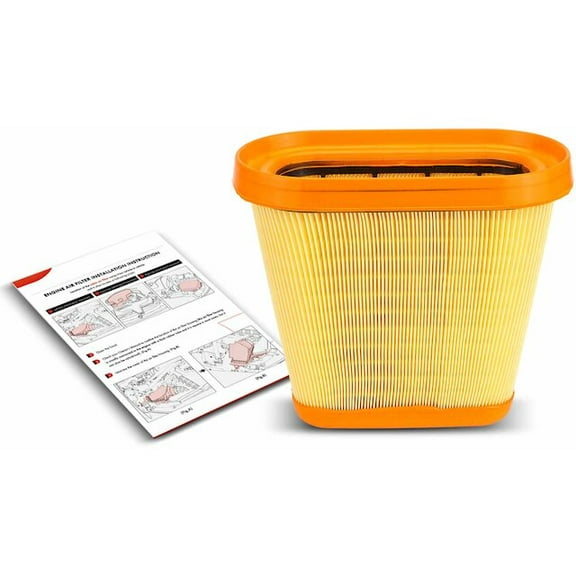 Engine Air Filter 1 - Compatible with 2014 - 2019 Chevy Corvette 6.2L V8 2015 2016 2017 2018