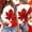 Red2, variant on Graphic Tees for Women Canadian Themed Graphic Tee for Women Casual Short Sleeve Crewneck Everyday Comfortable Patriotic Holiday Apparel for Daily Wear Blue XL