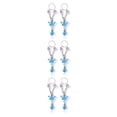 thumbnail image 1 of sweethay Piercings falsos Adorno para el cuerpo Anillos de pezones ajustables para mujer Azul Type1 NO1, 1 of 6
