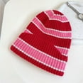 thumbnail image 6 of CoCopeaunt Autumn And Winter New Color Stripe Wool Cap, European And American Street Hip-Hop Cool Basin Cap Warm Green Cap, 6 of 6
