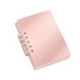 thumbnail image 3 of LEFXSMR Mini Binder Notebook, Refillable Slim Ring Loose-Leaf Notebook, Detachable A7 Binders for College Ruled Journal & Office Supplies, Pink, 3 of 6