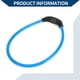 thumbnail image 5 of Candado de bicicleta de Bargains Únicos, candado de cable de seguridad, combinación de 4 dígitos reiniciable, cadena de candado de bicicleta de acero de 64 cm, azul, 1 pc, 5 of 6