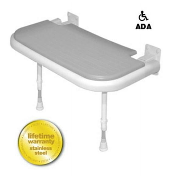 ARC Inc 04570P 4000 Series Shower Seat ADA Rectangular - Gray - 26 Inch W