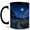 Black, variant on Moonlit Firefly Path 11oz Ceramic Mug, Starry Meadow Coffee Cup