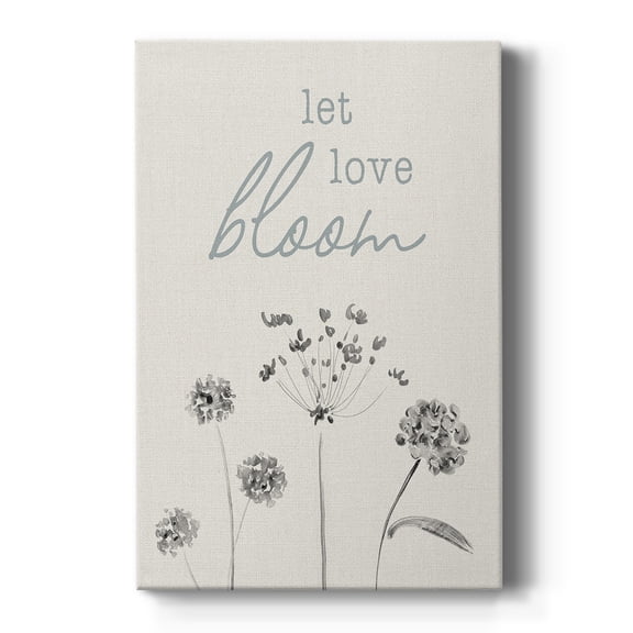 Let Love Bloom Premium Gallery Wrapped Canvas - Ready to Hang