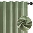 thumbnail image 3 of Topfinel Linen Curtains 90 Inch Long for Bedroom Living Room, Soft Linen Textured Window Drapes Semi Sheer Light Filtering Rod Pocket Back Tab Drapes,SageGreen 2 Panels, 3 of 9