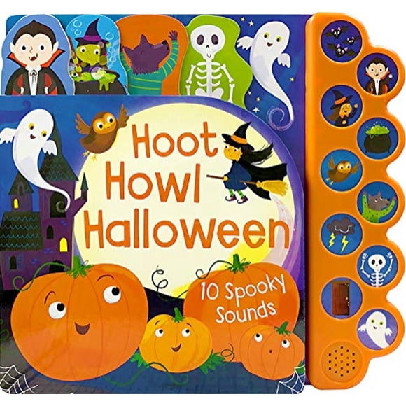 Libro Interactivo de Sonidos Parragón Books Hoot Howl Halloween 10 Botones