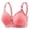 Red, variant on Women's New Plus Size Non Underwire Comfortable Breathable Push Up Non Thin Cup Smooth Bra Women Bras Womens Seamless Wireless Comfort Tshirt Bralettes, Size 48