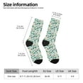 thumbnail image 2 of Balery Floral In Teal Calcetas Largas con Estampado para Hombre y Mujer – Suaves y Transpirables, Talla Única (US 5-11), 2 of 6