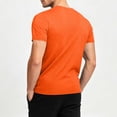 thumbnail image 4 of Kalauyu Running Shirts Men Sport Tops Dry Fit Gym Wicking Athletic Quick Dry Moisture Wicking T Shirts Solid Color Breathable Cool Fitness Workout Shirts, 4 of 9