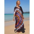 thumbnail image 3 of Sunforyou Kaftan Dresses for Women Plus Size Swimsuit Cover up Caftans Vneck Moo moo Dresses Loose Loungewear, 3 of 5