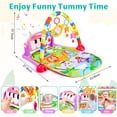 thumbnail image 4 of Ant Class Baby Gym Play Mat with Music and Piano, Baby Kick Toy, Tummy Time Mat, Activity Center Christmas Gift for Infants Toddlers,Pink, 4 of 8