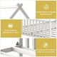 thumbnail image 4 of FABATO Base de Cama Montessori para niños - Tamaño Base Cama Individual -Muebles con Marco de Metal y diseño Estilo casa para niños con Techo Triangular - (Blanco), 4 of 7