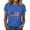 #01 Blue, variant on Womens 250th Anniversary Usa Shirt Patriotic Patriotic Star Print Short Sleeve Crew Neck Soft Tops Red White Blue Loose Fit Stretchy Casual Summer Tees,XL,#01 Red
