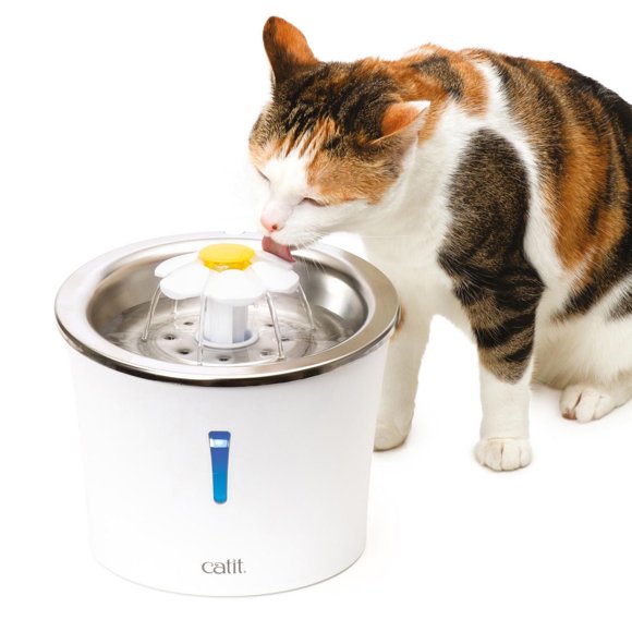 Catit Stainless Steel Cat Flower Fountain, 3L