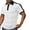 White, variant on hoksml Men's Athletic T Shirt Summer Casual Loose Color Blocked Pearl Cotton Small Twill Short Sleeve Solid Color Collared Polos Plus Size Top Elastic Cuffs