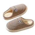 thumbnail image 2 of Slippers for Women Solid Color Comfortable Slippers Non-Slip Flat-soled Soft House Footwear Thermal Breathable Winter Autumn Warm Shoes Casual Slippers, 2 of 5