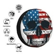 thumbnail image 4 of Yiaed American Flag Skull Print Print Tire Wheel Cover, tire covers for trailers,rv wheel covers,rv tire covers, camper tire covers,tire covers for cars-15 inch, 4 of 6