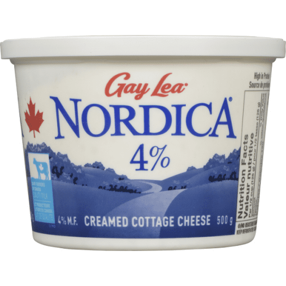 Nordica 4% M F Creamed  Cottage Cheese, 500 g