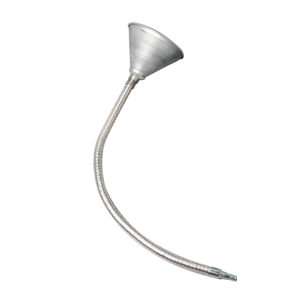 Metal Funnel Flexible 24.8" Long Hose Car Truck Gas Oil Liquid Filler