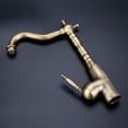 thumbnail image 4 of Grifo Mezclador de Tubería de Agua Fría Caliente Antiguo Retro Latón Sólido Grifo del Fregadero Con Un Solo Orificio Una Manija Lavabo Cabeza Para Baño de Cocina Unbranded JY03355, 4 of 9