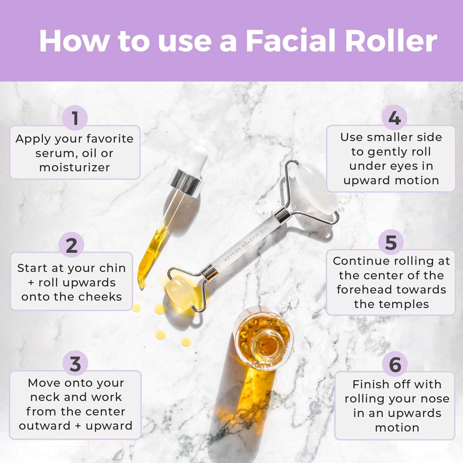 Teami Clear Quartz Facial Roller