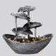 thumbnail image 2 of Billuyoard Metal adecuado para cualquier ocasión Fuente de de agua corriente de hoja de loto con luz nocturna LED Decoración del hogar oro, 2 of 6