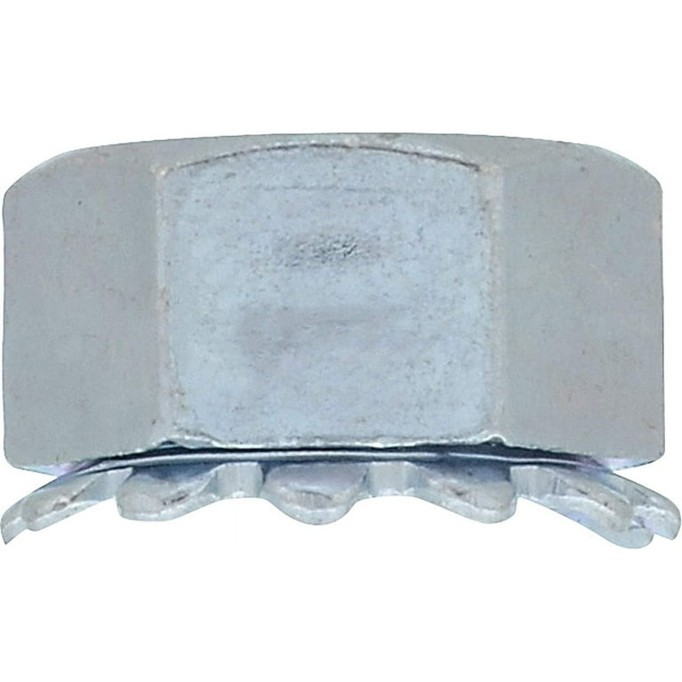 Hillman 1/4 in. Zinc-Plated Steel SAE Keps Lock Nut 100 pk Hillman 1/4 in. Zinc-Plated Steel SAE Keps Lock Nut 100 pk